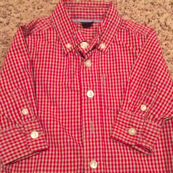 baby GAP Red & tan button down and dress pants! - Picture 3 of 8